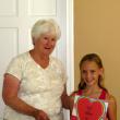 Margaret Perritt and contest winner Sophie Lance. Courtesy of the Boothbay Region Health & Wellness Foundation