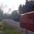 A Susan Collins sign stands at the entrance of Paul Coulombe's driveway, Nearly 200 donors attended the campaign fundraiser. RYAN LEIGHTON/Boothbay Register 