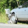 The front-end damage to Andretta's Buick. RYAN LEIGHTON/ Boothbay Register