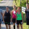 Tough mudders, left to right: Jason Nein, Ellen McFarland, Jenny Mitkus, Karen Colby and Jared Mitkus before the start. Courtesy of John Mitkus