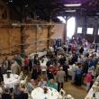 About 100 guests attended the party at Boothbay Harbor Shipyard. RYAN LEIGHTON/ Boothbay Register