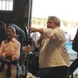 Sold! Ralph Smith auctions off 100 oysters. RYAN LEIGHTON/Boothbay Register