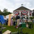 The flea market on the Boothbay Common is filled with early-morning shoppers looking for a bargain at the 56th annual Boothbay Harbor Rotary Club auction. KATRINA CLARK/Boothbay Register