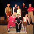 The cast of "The Fantasticks” at the Boothbay Playhouse, front, left: Joe McGrann, Nick Mirabile, Cole Domeyer; back from left, Dan True, Roger Reed, Devin Domeyer, Nicholas Carroll and Nick Azzaretti. LISA KRISTOFF/Boothbay Register