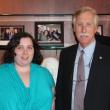 Danielle Lorrain and Sen. Angus King