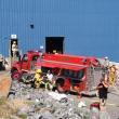 Firefighters get ready to enter Washburn & Doughty on Tuesday afternoon. RYAN LEIGHTON/Boothbay Register