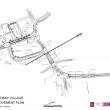 A preliminary concept drawing of the Boothbay village common improvement plan is on display at the Boothbay Town Office. Courtesy of Jim Chaousis and Knickerbocker Group