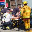 Emergency personnel work to remove the driver of the Mercury station wagon. GARY DOW/Boothbay Register
