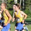 Dynamic duo seniors Benn Scully and Robert Campbell kicked off thde 2013 cross country season in high style on Friday at Medomak. SUE MELLO/Boothbay Register