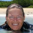 Ann Gracie snorkling in the Virgin Islands. Courtesy of Rik Allen and Ann Gracie