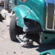 The damaged front end of the truck. GARY DOW/Boothbay Register