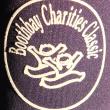 The insignia of the Boothbay Charities Classic is featured on a foam koozie. RYAN LEIGHTON/Boothbay Register