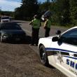 The Chrysler Sebring sustained heavy front end damage. RYAN LEIGHTON/Boothbay Register