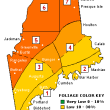 Maine Foliage Map. Courtesy of Maine.gov