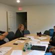 Members of the walkability steering committee. From left, Jason Sheckley, Frank Fassett, Catherine Fossett, Jane Lafleur and Michael Tomko. Not pictured but in attendance, Denise Griffin. KATRINA CLARK/Boothbay Register