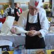 Claw Down Grand Prize Judges Choice Chef Mike Ham of Tugboat Inn & Restaurant prepares his winning “lobster bite.” SUZI THAYER/Boothbay Register