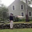 Robert W. Gascoigne after storm winds split a maple tree. JOE GELARDEN/Boothbay Register