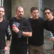 THE GHOST ADVENTURES TEAM plus one. From left, GA co-founder Nick Groff, Aaron Goodwin, Jeff Belanger (writer/researcher), cofounder Zak Bagans.  Courtesy of Jeff Belanger 