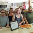 Hometown Convenience won Boothbay’s best pizza contest. From left are Neil Hyson, Amanda Lewis-Giles, Sarah Rogers, Jennifer Brewer and owner Corey Tibbetts. 