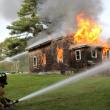 Controlled burn, Wiscasset Road, Boothbay, October 13, 2013