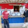 Karen’s Hideaway won Boothbay’s best hamburger and best lobster roll contest. From left are Garry Blackman Sr., Karen Blackman and Aaron Blackman. 