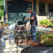 Win Mitchell gets ready for Harbor Fest. SUZI THAYER/Boothbay Register
