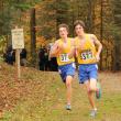 By about midway, Scully and Paolillo had pulled ahead and Campbell and Hasch, pictured here, were running neck and neck. SUE MELLO/Boothbay Register