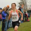 Boothbay’s Matt Malcom finished first for North Yarmouth Academy and third overall at 17:15. SUE MELLO/Boothbay Register