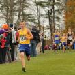 With a hint of a smile, Scully is the first Seahawk to cross the finish lined in sixth place at 17:51. SUE MELLO/Boothbay Register