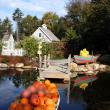 Scarecrows have now joined nearly seven tons of pumpkins to create an even-more-lavish harvest display at Coastal Maine Botanical Gardens. Courtesy of Barbara Freeman