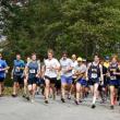 Ready, set, go! The runners are off on the 5k run to benefit the Patrick Dempsey Center for Cancer Hope & Healing. Runners raised a total of $1,700 during the race, which began and ended at the Boothbay Craft Brewery on Adams Pond Road in Boothbay. NICOLE LYONS/Boothbay Register