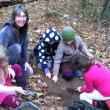 Julia Olsen with students at Juniper Hill School in Alna. Courtesy of Susie Stedman