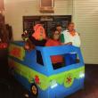 The Robinson’s Wharf crew gets in the Halloween spirit in their homemade Mystery Machine. Courtesy of Marinel Barter House