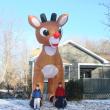 Sam and Luca Bowden Boothbay Harbor Rudolp the Red-Nosed Reindeer