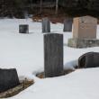 Photo of broken gravestone