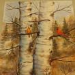 “Winter Friends,” watercolor, Charles Lee