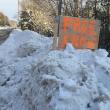 free snow sign, Wiscasset