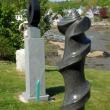 Don J Meserve sculptures of basalt and granite