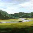 Tidal Marsh, acrylic, Sarah Wilde