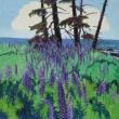 “Lupines,” oil by Andrea Peters