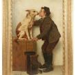  John George Brown painting at Thomaston Place Galleries