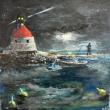 "Cuckold's Lighthouse" - Marjorie deGarmo acrylic.