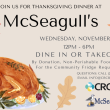 Informational Flyer Regarding McSeagull's Dinner