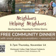 Community dinner poster