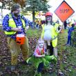 The Fox family, from left, Hunter, Lindsay and Ada. FRITZ FREUDENBERGER/Boothbay Register