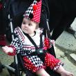 Halloween parade participants.