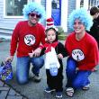 Halloween parade participants.