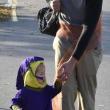 Halloween parade participants.