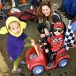 Halloween parade participants.