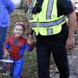 Halloween parade participants.